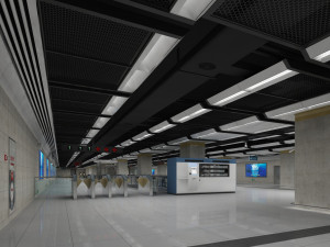 subway station 3D Модель