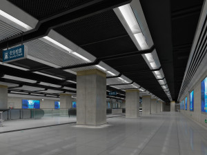 subway station 3D Модель