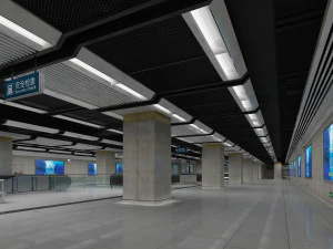 subway station 3D Model