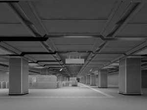 subway station 3D Model
