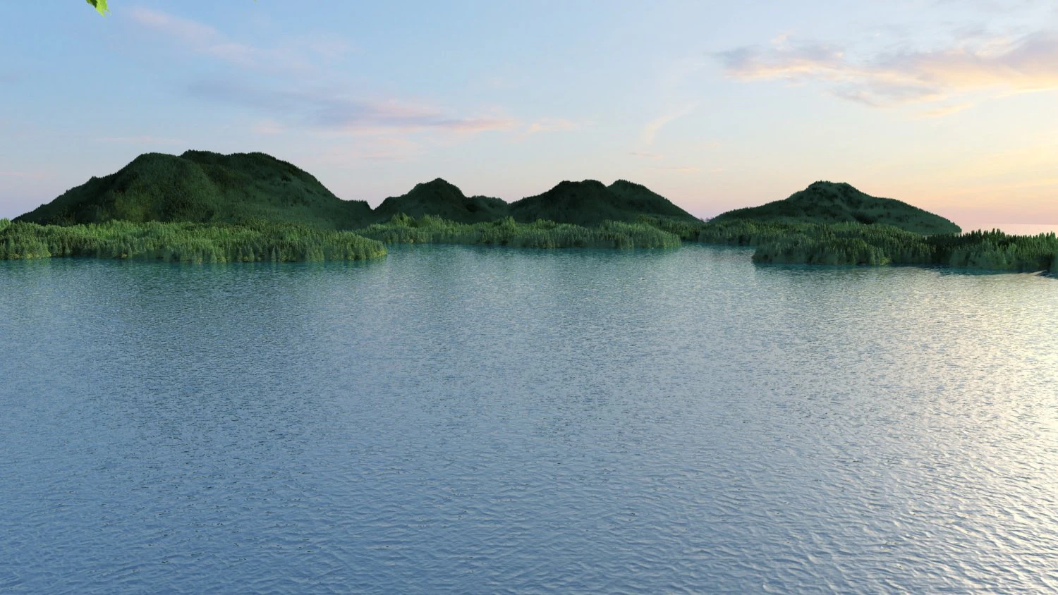 lake view 3D Model .c4d .max .obj .3ds .fbx .stl .blend 