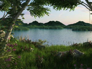lake view 3D Model