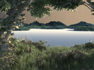 lake view 3D Model