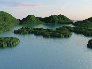 lake view 3D Model