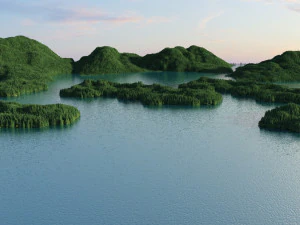lake view 3D Model