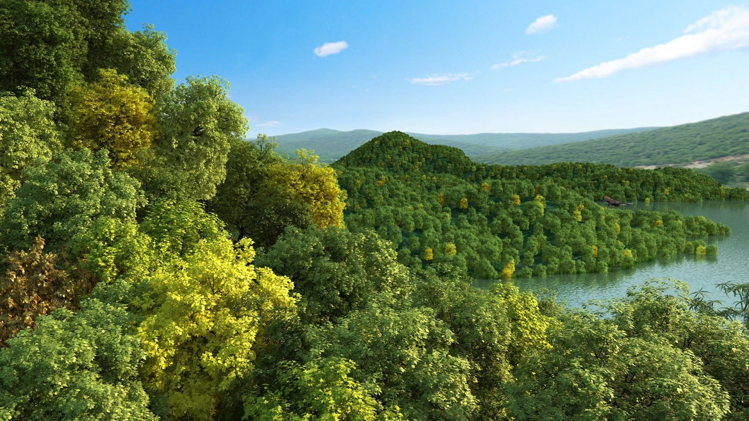 mountain 3D Model .c4d .max .obj .3ds .fbx .stl .blend 