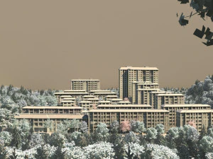 mountain villa 3D Model
