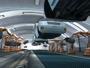 car workshop Modelo 3D