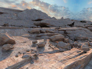 열린 산 3D 모델