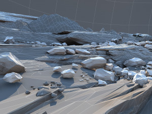 open mountain 3D मॉडल