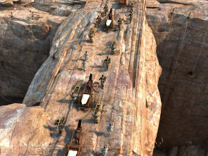 gunung terbuka Model 3D