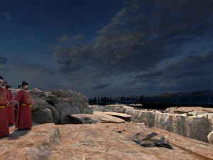 gunung terbuka Model 3D