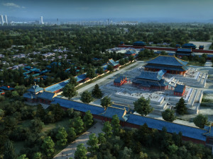 temple 3Dモデル