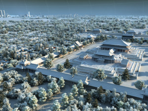 temple 3Dモデル