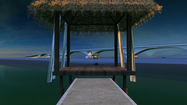 bridge 3D-Modell .c4d .max .obj .3ds .fbx .stl .blend 