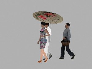 young lady Modelo 3D