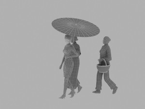 young lady Modelo 3D