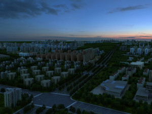 city building 3D मॉडल