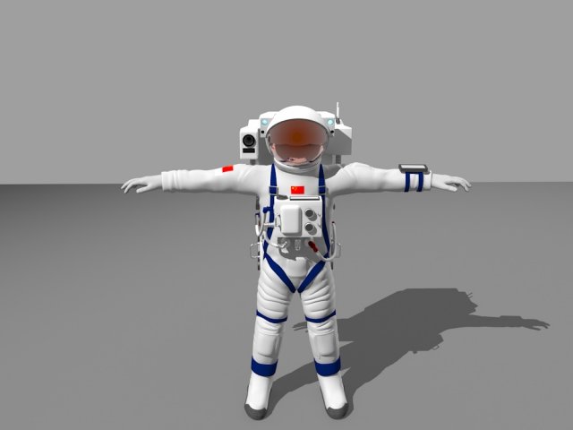 astronaut Model 3D .c4d .max .obj .3ds .fbx .stl .blend