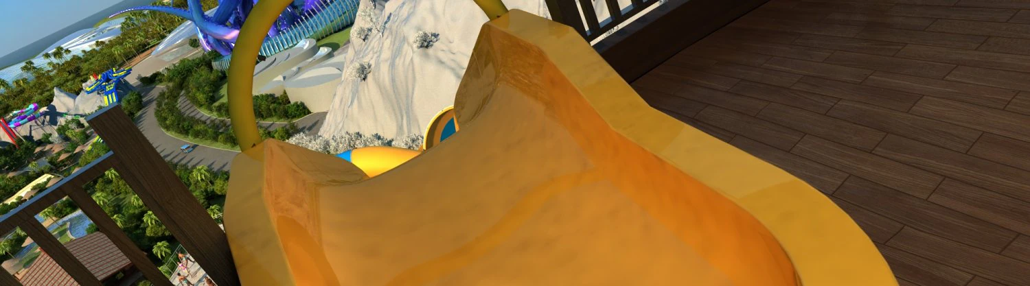 water slide 3D Model .c4d .max .obj .3ds .fbx .stl .blend 