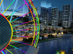 city night scene Modèle 3D