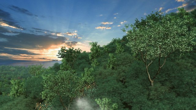 public park 3D Model .c4d .max .obj .3ds .fbx .stl .blend 