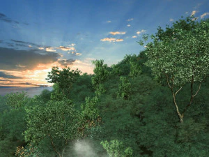 общественный парк 3D Модель