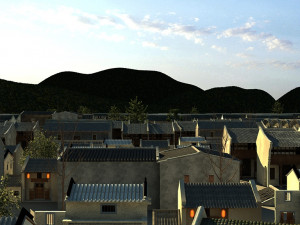 small town Modelo 3D