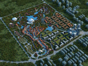 छोटा शहर 3D मॉडल