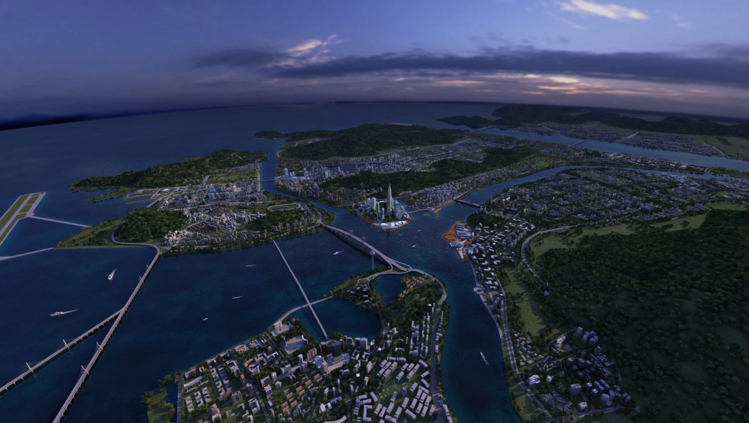 island city 3D Model .c4d .max .obj .3ds .fbx .stl .blend 