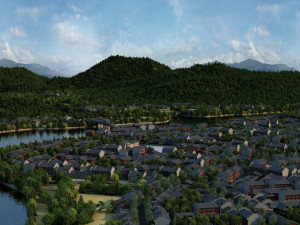 small town Model 3D
