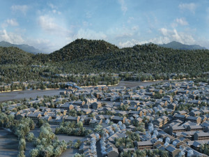 small town Model 3D