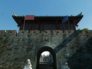 ancient city gate Modelo 3D