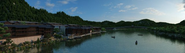 village 3D Model .c4d .max .obj .3ds .fbx .stl .blend 