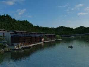 village Modèle 3D