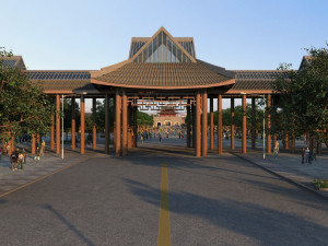 city gate Modelo 3D