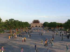 city gate Model 3D