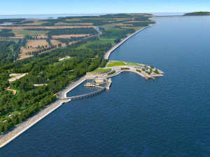 junto al lago Modelo 3D