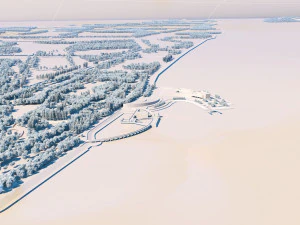 junto al lago Modelo 3D