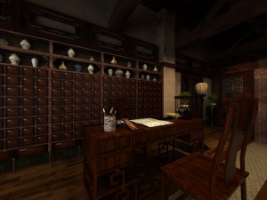 chinese medicine shop 3D Model