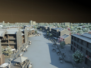 ancient town 3Dモデル