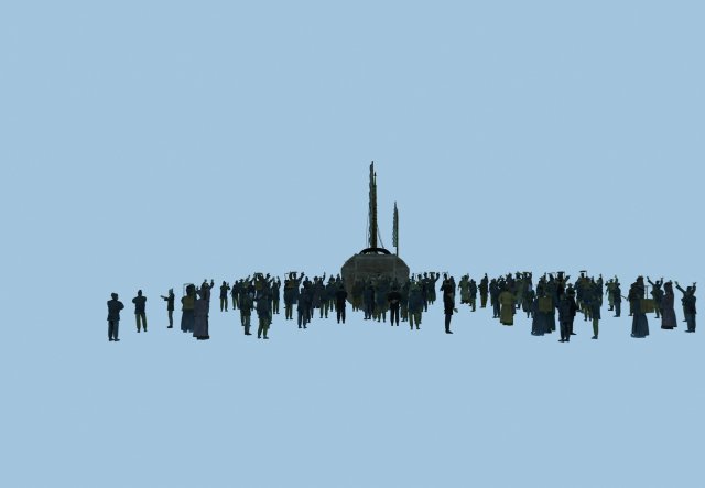 ancient crowd Modèle 3D .c4d .max .obj .3ds .fbx .stl .blend 