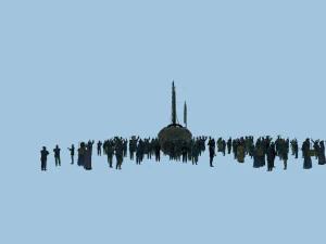 고대 군중 3D 모델