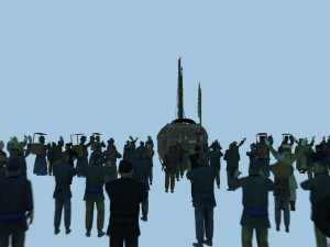 ancient crowd Modèle 3D