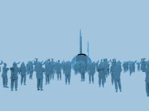ancient crowd 3D Model