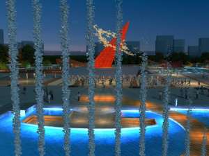 cultural square Modèle 3D
