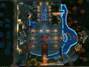 cultural square Modèle 3D