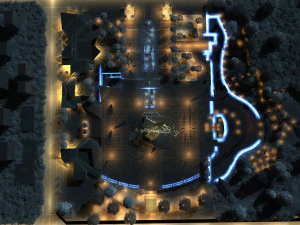cultural square 3D Model