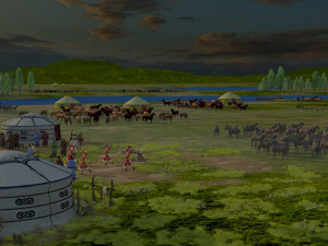 mongolian grassland 3D Модель