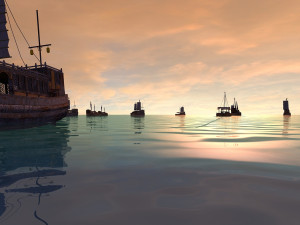 fleet going out to sea 3Dモデル